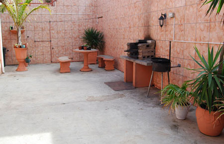 private courtyard and entertainmebt area 